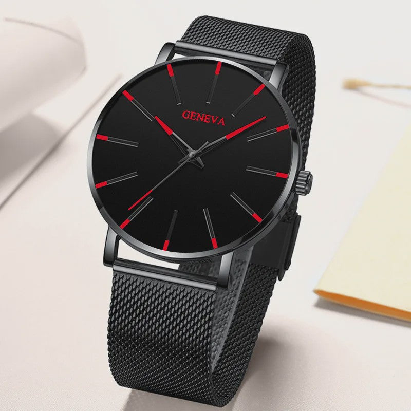 Luxe Herenhorloge met Slim Mesh Band - Stijlvol en Waterdicht