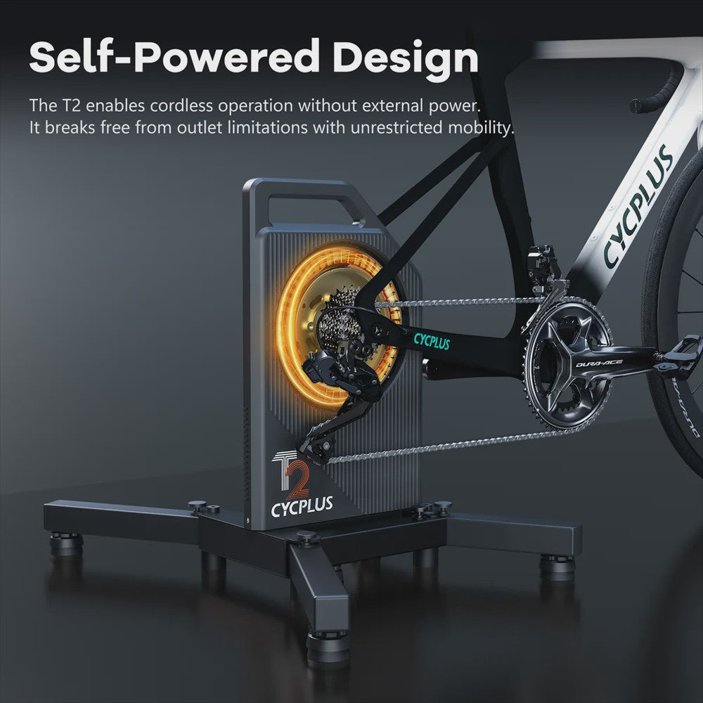 CYCPLUS T2 Direct Drive Smart Bike Trainer - Krachtige Indoor Fietservaring met ANT+ & BLE 5.0
