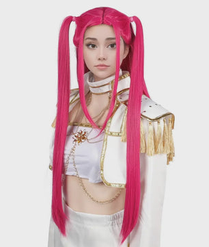 Paarse Vlecht Pruik met Paardenstaart - Anime, Cosplay & Halloween