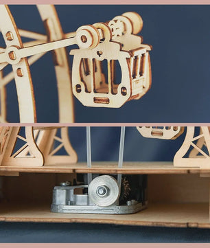 Robotime Rolife 3D Houten Reuzenrad Muziekdoos - Bouwpakket voor Jong en Oud