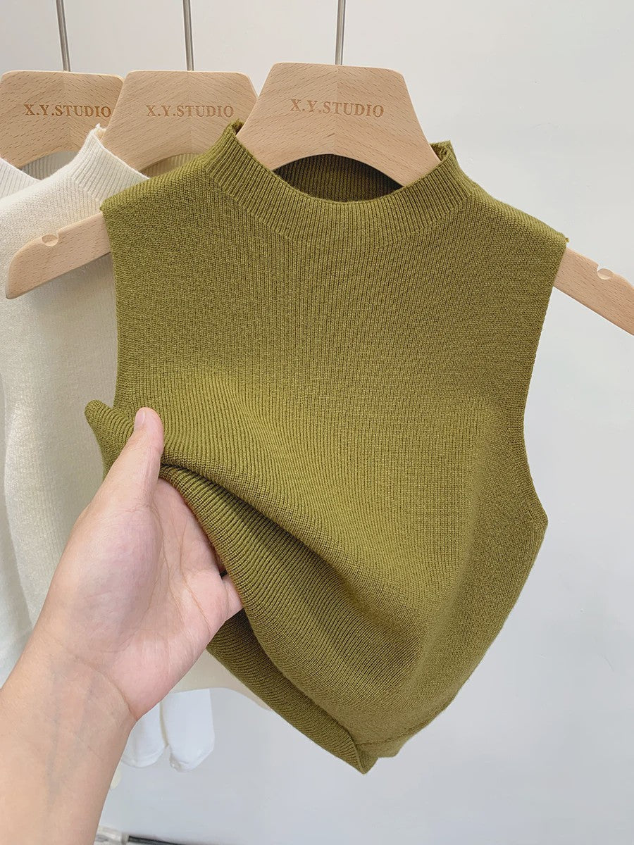 Gebreide Tanktop Dames - Mouwloos Vest Trui voor Lente & Zomer