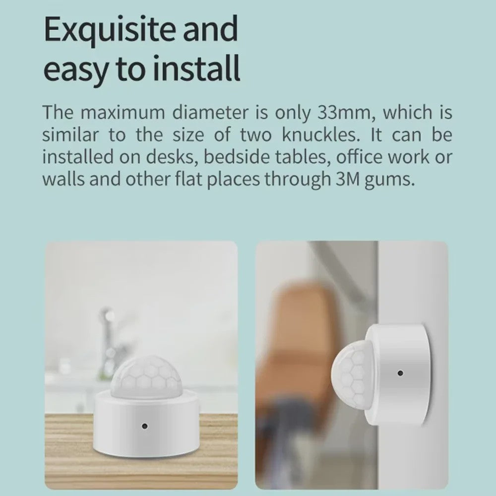 Slimme Zigbee PIR Bewegingsmelder - Mini Infrarood Detector voor Smart Home