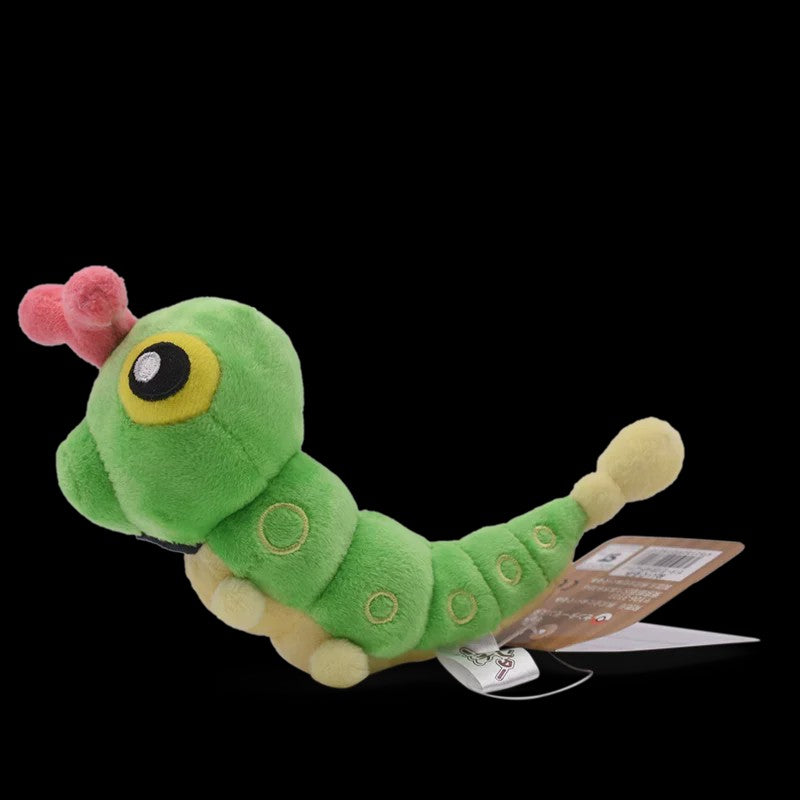 Caterpillar Knuffel - Groene Pluche Rups, 13 cm - Cadeau & Decoratie