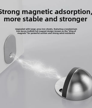RVS Magneet Deurstops - Stootvrij, Zonder Boren & Stille Buffer
