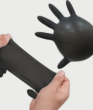 Zwarte Nitril Handschoenen (50/20 Stuks) - Latexvrij, Waterdicht & Duurzaam voor Keuken, Salon & Thuis