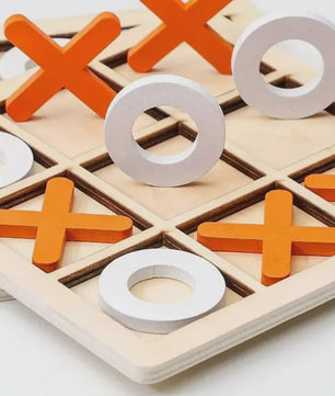 Houten Montessori Boter-kaas-en-eieren Spel: Interactieve Puzzel voor Kinderen - Educatief en Hersentrainend Speelgoed