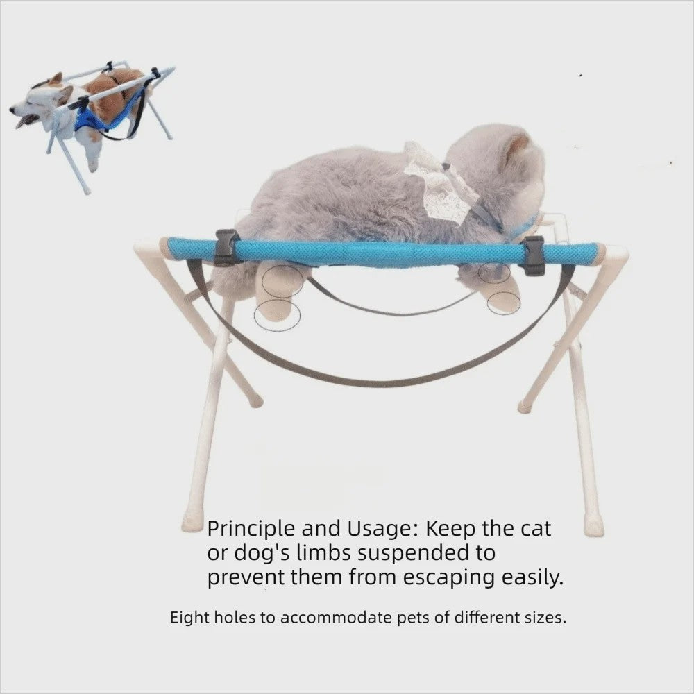 Opvouwbaar Honden & Katten Bad Hammock - Sneldrogend Verzorgingsrek voor Trimmen & Nagels Knippen
