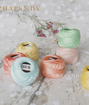 Rhapsody Pearl Cotton Garen Set - Maat 8 - 12 Bollen voor Haken, Borduren & Knutselen
