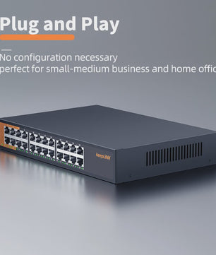 KeepLiNK 24-Poorts Gigabit Unmanaged Netwerk Switch - Plug & Play