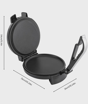 Elektrische Roti & Tortilla Maker - 1200W, Dubbelzijdig Verwarmen, Anti-aanbaklaag
