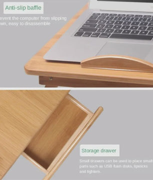 Opvouwbaar Laptop Bureau voor Bed en Sofa - Draagbare Bedtafel voor Lezen en Studeren