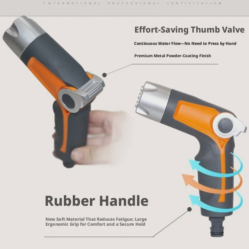 Multifunctionele Hogedruk Tuinspuit – 4 standen voor water geven en auto wassen