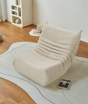 XXL Design Beanbag van Lamswol - Comfortabele Zitzak als Sofa, Fauteuil of Vloerkussen