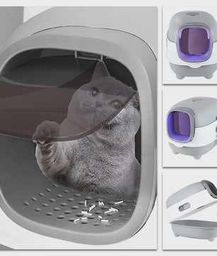 Gesloten Kattenbak met Koepelstructuur en Schepje - 40x39x56 cm