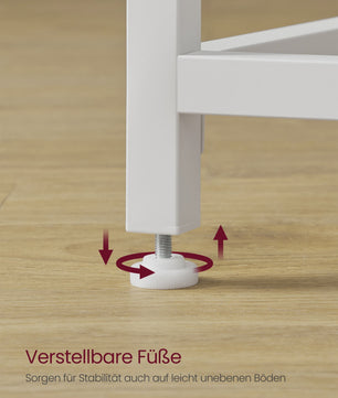 VASAGLE Compact Bureau - Stijlvol Metalen Frame Bureau voor Studie, Kantoor of Slaapkamer