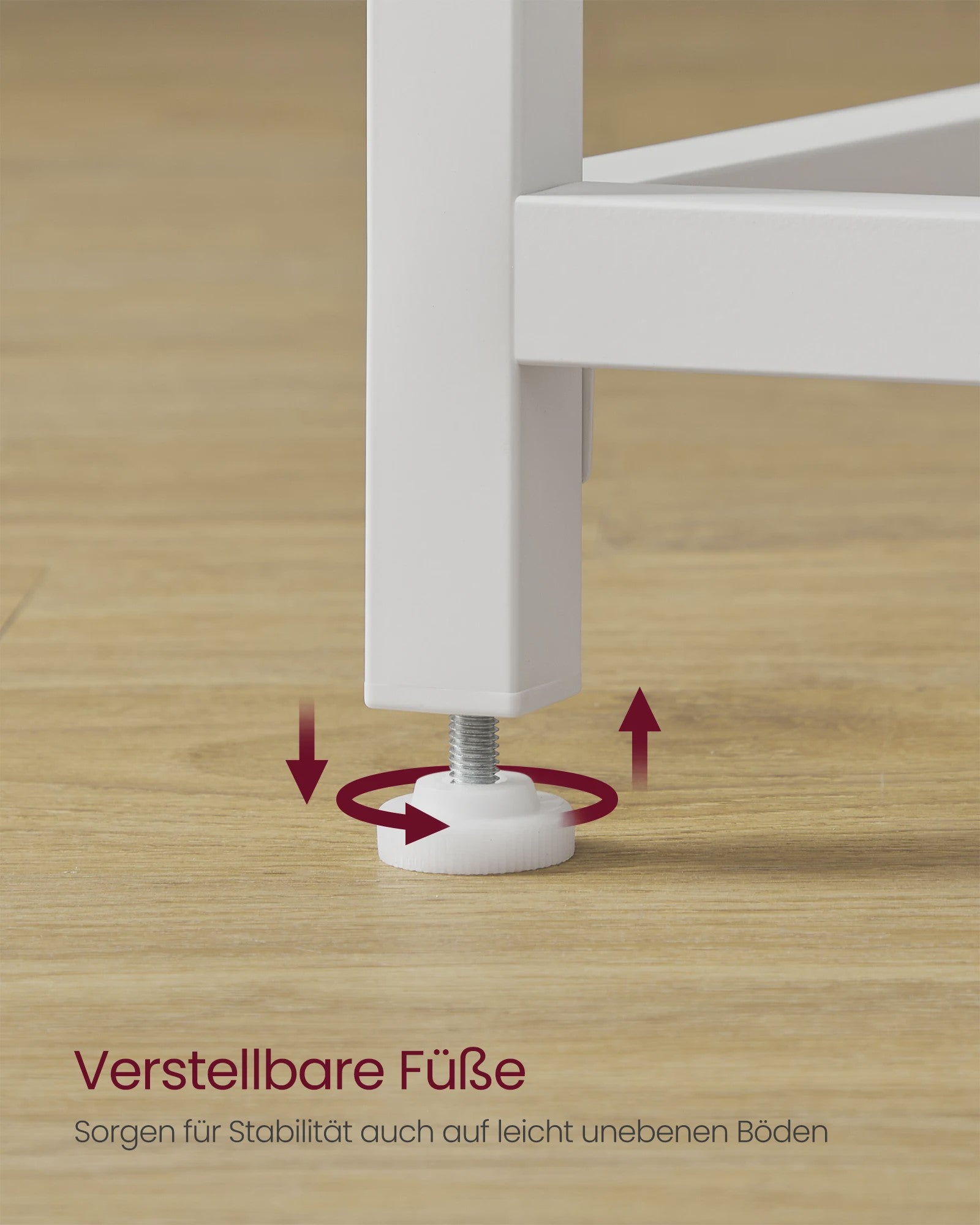 VASAGLE Compact Bureau - Stijlvol Metalen Frame Bureau voor Studie, Kantoor of Slaapkamer