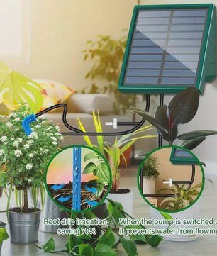 Zelf-Installatie Zonne-Irrigatiesysteem met 10 Druppelaars voor Tuin & Balkon