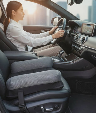 Opblaasbare Booster Stoel - Verstelbaar Comfort voor Auto, Kantoor & Reizen