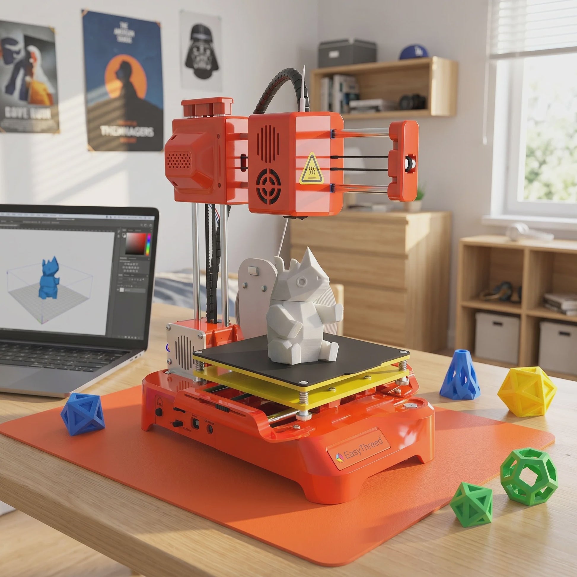 Easythreed K7 Mini FDM 3D Printer - Compact, Stil & Ideaal voor Beginners