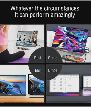 14-inch Draagbare Monitor: Touchscreen Optioneel, 16:10 Beeldverhouding, 400cd/m² Helderheid - Ideaal voor Gaming & Laptops