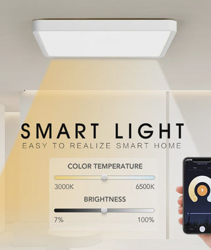 Moderne Smart LED Plafondlamp 36W - Dimbare Verlichting met App & Spraakbesturing