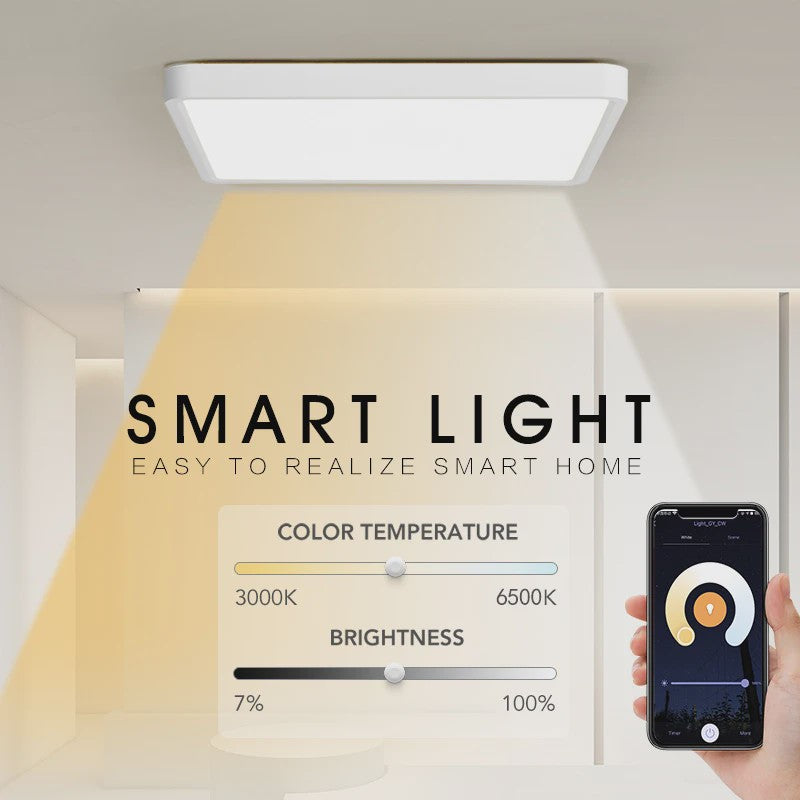 Moderne Smart LED Plafondlamp 36W - Dimbare Verlichting met App & Spraakbesturing