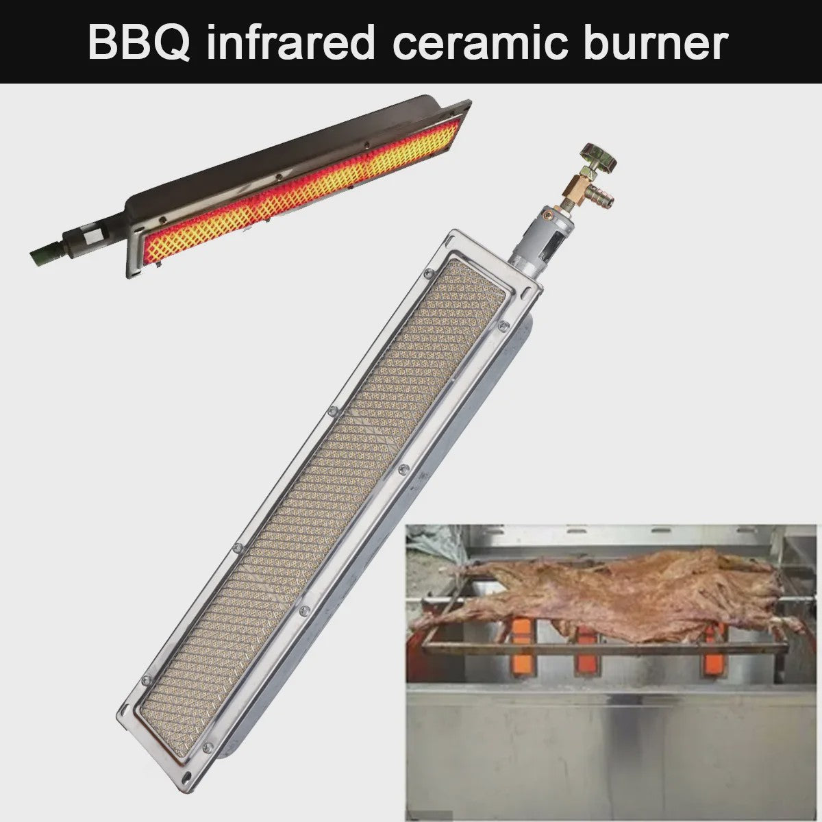 Infrarood Gas Zijbrander - Keramische Brander voor BBQ & Camping