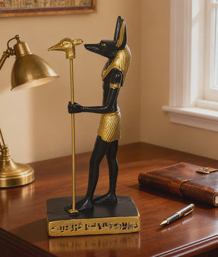 Anubis Beeld - Egyptische Mythologie Hars Decoratie voor Woonkamer, Slaapkamer & Studiekamer