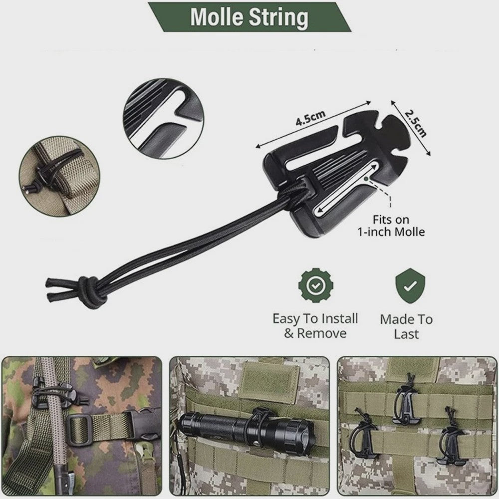 5-delige Rugzak Gesp Karabijnhaak Clips - Outdoor Nylon Camping Tas Hanger