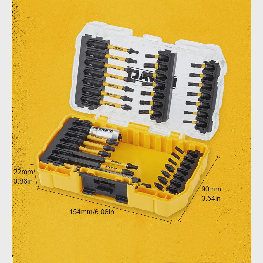 Dewalt 29-delige Schroefbitset met Robuuste Koffer - DT70734T-QZ