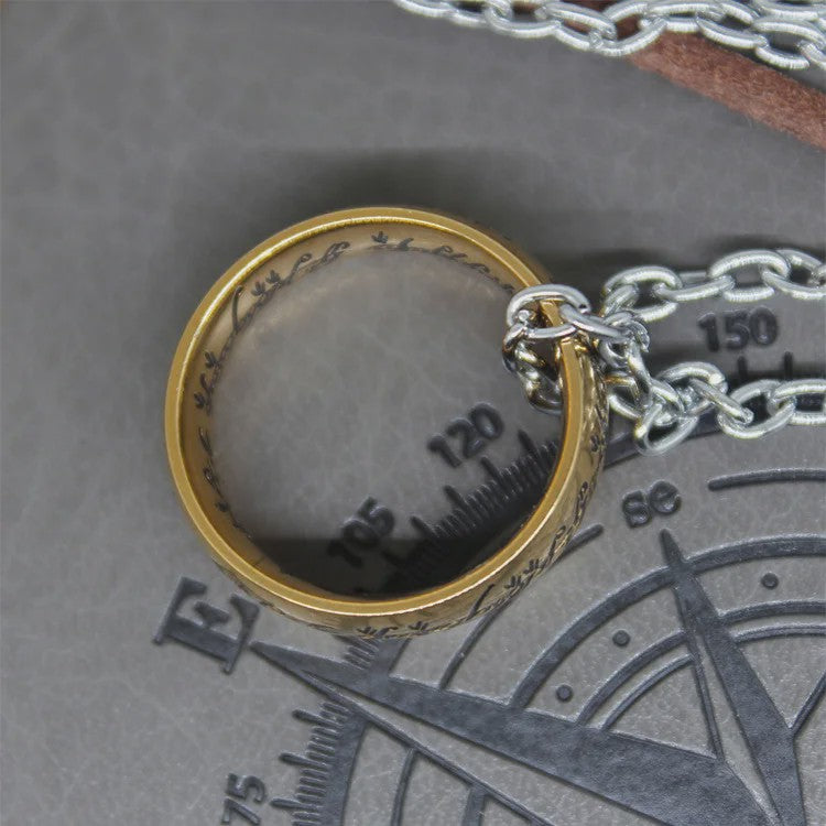 Lord of the Rings Ring van Macht - Roestvrij Staal Verlovingsring voor Mannen & Vrouwen