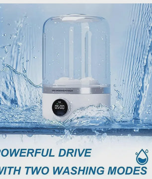 Draagbare Mini Wasmachine voor Ondergoed & Sokken - 1L Capaciteit, Dehydraterend