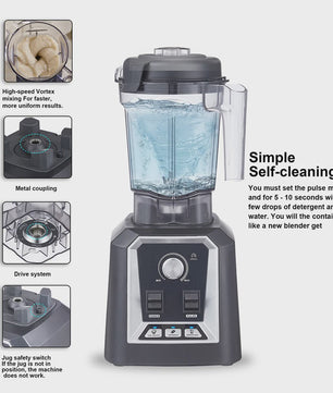 BioloMix Krachtige Keuken Blender met 2L Jar - Smoothie, Sap & IJscrusher
