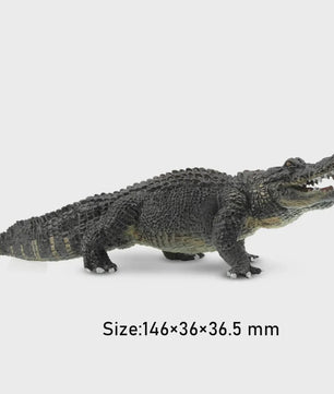 Realistische Alligator Speelfiguur - Wildlife Model voor Kinderen, Cadeau & Taartdecoratie