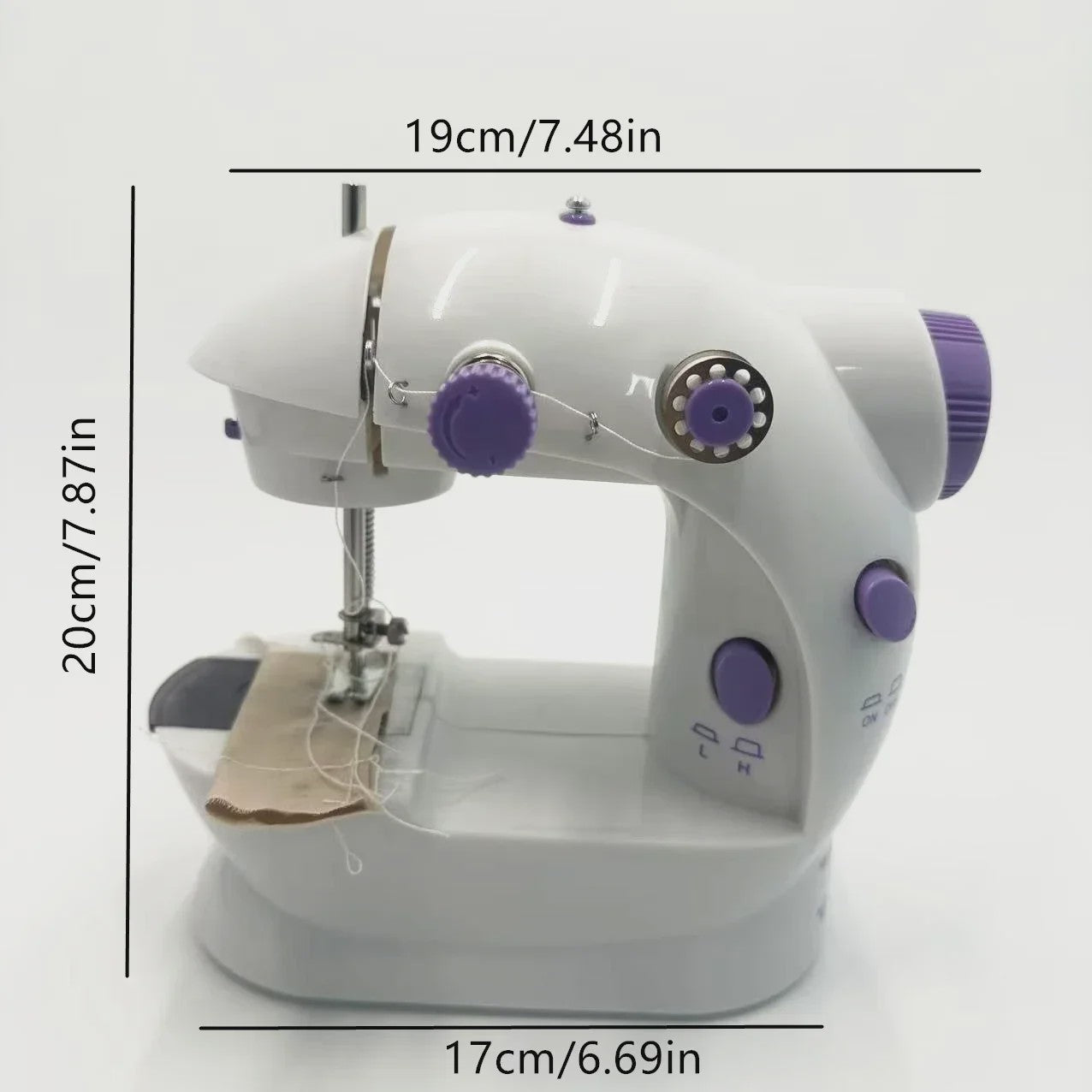 Draagbare USB Elektrische Naaimachine - Multifunctioneel, Verstelbare Snelheid, Voetpedaal, Ideaal voor Beginners & Hobbyisten