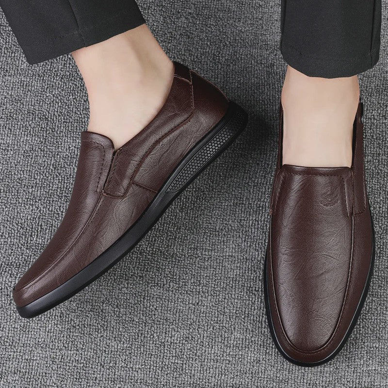 Handgemaakte Leren Herenschoenen - Zakelijk Casual - Rubberen Zool