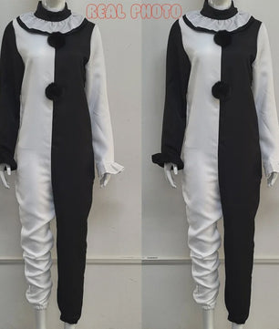 Art The Clown Kostuum & Masker - Terrifier 2 Cosplay Jumpsuit voor Heren en Dames