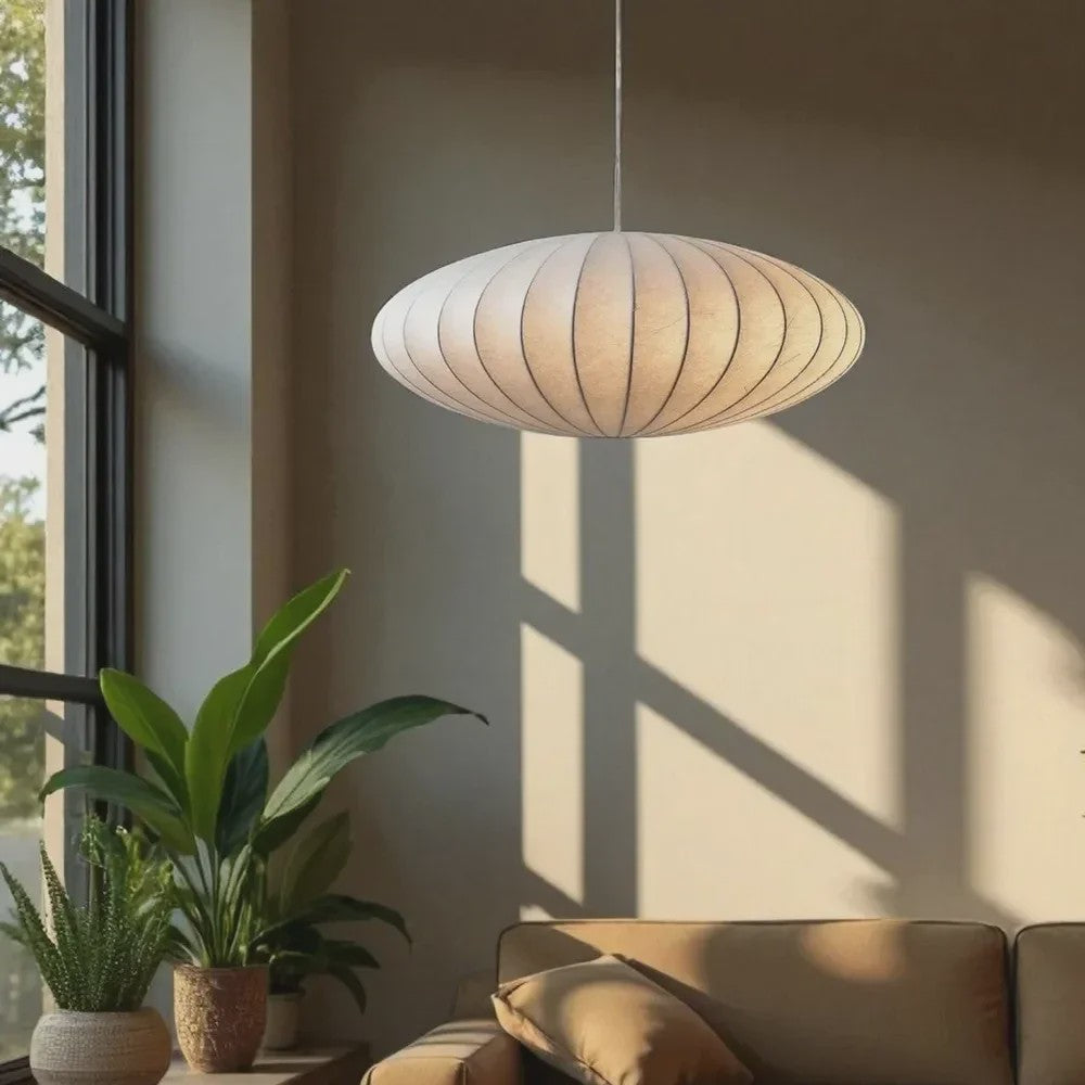 Wabi-Sabi Plafondlamp Zijde - Moderne Hanglamp voor Woonkamer & Restaurant