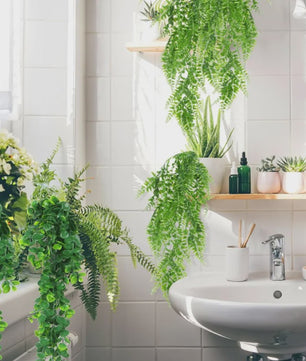 Kunstplant Hangplant 90cm - Nep Varen Slungel met Bladeren voor Decoratie