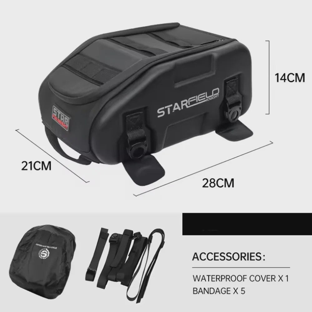 Waterdichte Motor Zadel-/Tanktas met Magnetische Bevestiging en Grote Capaciteit