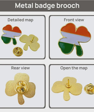 Ierse Klavertje Vier Speldjes - St. Patrick's Day - 5, 10, 50 of 100 Stuks