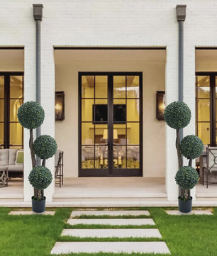 Kunstplant Topiary Boom 90cm met Buxusbollen in Pot - Decoratieve Tuin en Huisplant