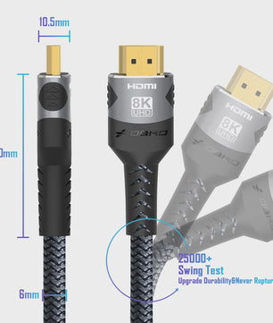 HDMI 2.1 Kabel 8K@60Hz & 4K@120Hz - 48Gbps, eARC, HDR voor PS5, PC, Laptop