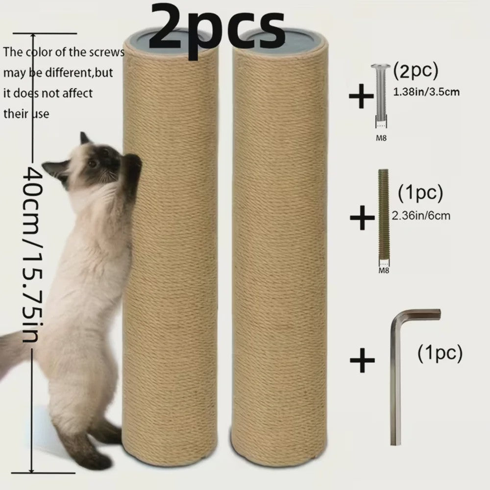 DIY Kattenkrabpaal Vervangingsonderdelen: Sisal Touw Krabpalen & Kartonnen Buizen