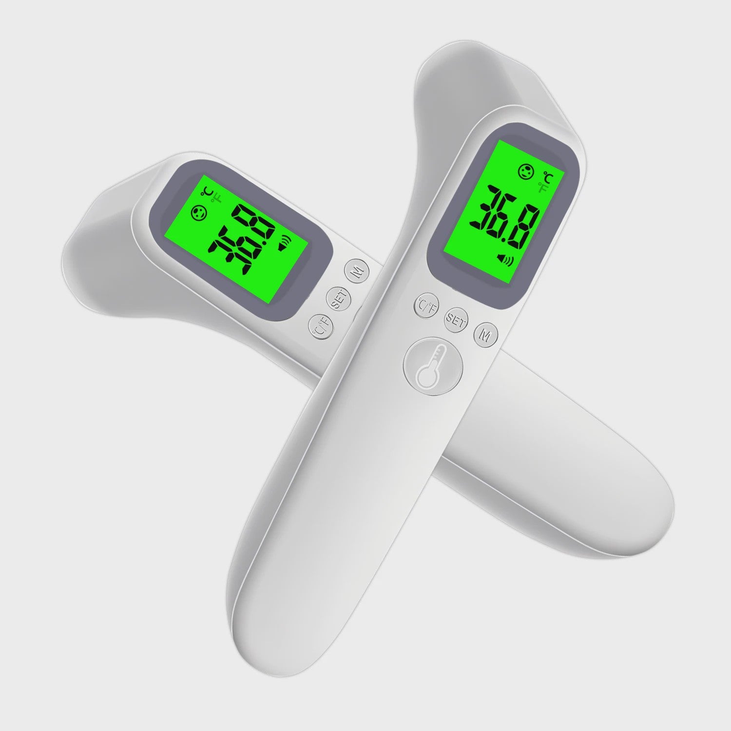 Contactloze Digitale Voorhoofdthermometer met Backlit Display - Snel & Nauwkeurig