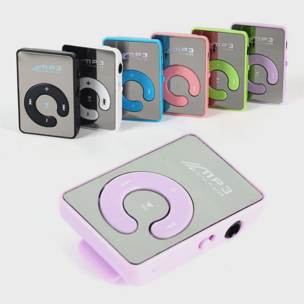 Compacte Mini MP3 Speler met Clip - Draagbare Muziekspeler voor Studenten - Ondersteunt 16GB TF Kaart
