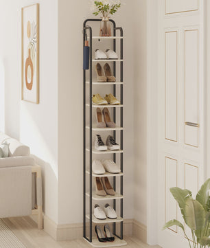 Verticale Schoenendrager Hout - Stijlvolle Schoenen Organizer voor Kleine Ruimtes