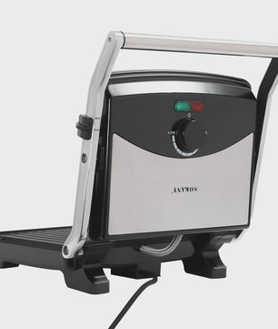 Contact Grill Elektrisch - 2000W Grillplaat met Anti-aanbaklaag & Verstelbare Temperatuur