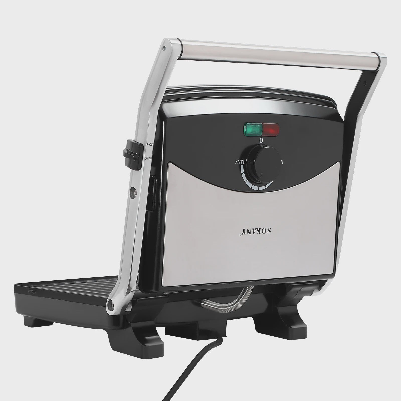 Contact Grill Elektrisch - 2000W Grillplaat met Anti-aanbaklaag & Verstelbare Temperatuur