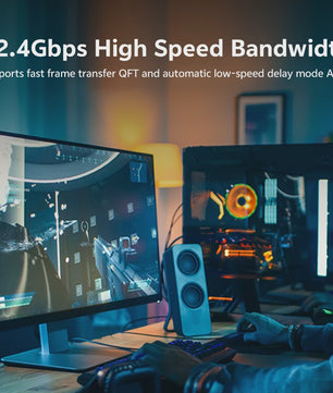 8K DisplayPort 1.4 Kabel - VESA Gecertificeerd voor Gaming, 8K60Hz, 4K240Hz, 2K360Hz